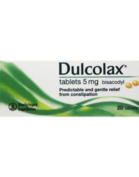 Dendron EDI Dulcolax Laxative Tablets 5Mg 20 Pack