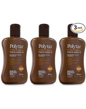 Polytar Scalp Coal Tar Shampoo 150ml - Pack of 3