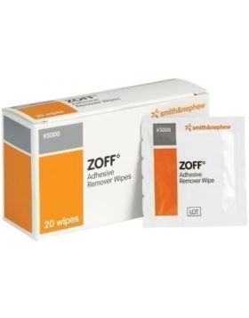 Zoff Adhesive Remover Wipes - 20 Wipes