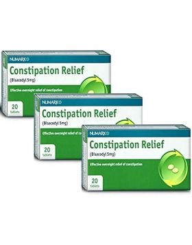 60 Tablets (3 x 20) Numark 5mg Constipation Relief Tablets