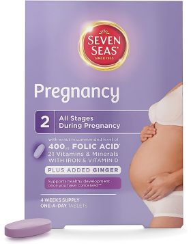 Seven Seas 400 mg Folic Acid Pregnancy Multivitamin For Women, 28 TabletS
