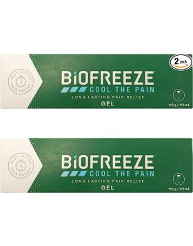 2 x Biofreeze Pain Relieving Gel with Ilex - 118ml / 4oz Tube