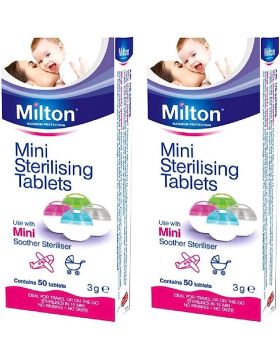 Milton Mini Sterilising Tablets (50) - Pack of 2