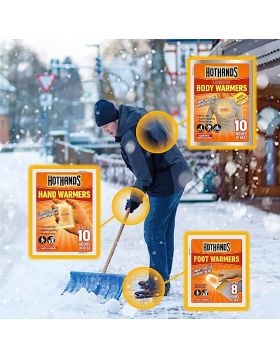 HOTHANDS Hand Warmers Value Pack - Pack of 2 (5 pairs each) - 10 hours of heat - Air activated - Ready to use