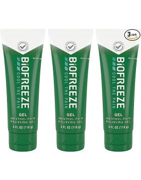 Biofreeze Pain Relieving Gel, 118ml Tube, 3 Pack