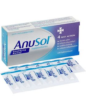 Anusol Soothing Relief Suppositories, Pack of 12