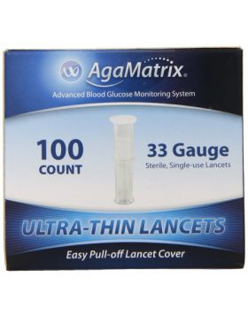 AgaMatrix Ultra-Thin Lancets 33g 200 Lancets