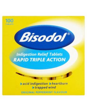 Bisodol Indigestion Relief – 100 Tablets