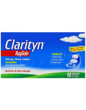 Clarityn Rapide Allergy - 10 x 10mg Melt In The Mouth Tablets