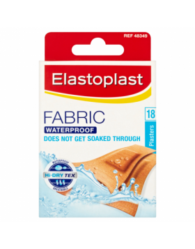 Elastoplast Waterproof Fabric Plaster Strips 18 Strips