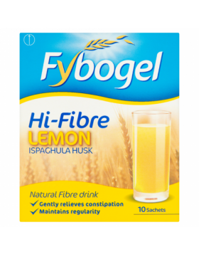 FyboGel Hi-Fibre Lemon Sachets - 10 Sachets (Pack of 9)