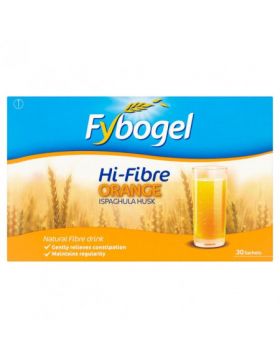 FyboGel Hi-Fibre Orange Sachets - 30 Sachets (3 Pack)