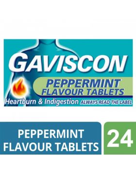 Gaviscon Chewable Tablets Peppermint - 24 Tablets