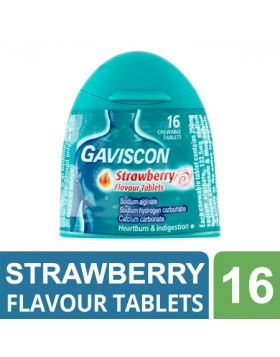 Gaviscon Chewable Tablets Strawberry - 16 Tablets