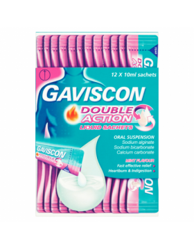 Gaviscon Double Action Liquid Peppermint - 12 Sachets