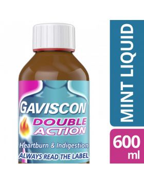 Gaviscon Double Action Liquid Peppermint - 600ml