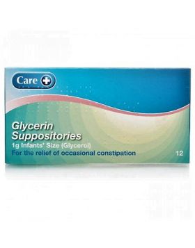 Glycerin Infant 1g For Constipation – 12 Suppositories