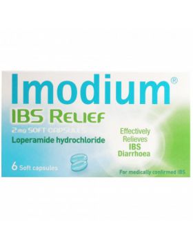 Imodium (Loperamide Hydrochloride) IBS Relief 2mg – 6 Soft Capsules