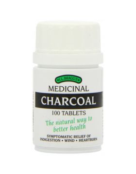 J.L Braggs Activated Medicinal Charcoal Tablets 100 pack