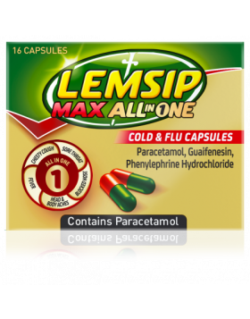Lemsip Max All In One Cold & Flu - 16 Capsules