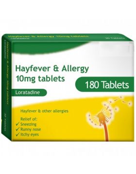 Loratadine (10mg) - Hay Fever & Allergy Relief - 180 Tablets