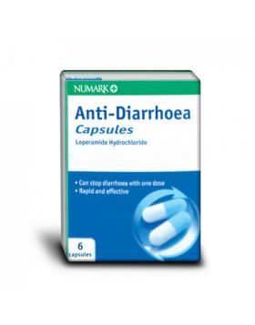 Numark Anti-Diarrhoea Capsules (Loperamide 2mg) – 6 Capsules