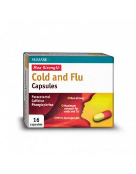 Numark Max Strength Cold & Flu Capsules - 16 Capsules