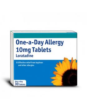One-A-Day Loratadine Allergy Tablets 10mg - 30 Tablets (Brand May Vary)