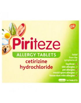 Piriteze Allergy Tablets - 14 Tablets