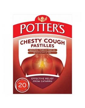 Potters Chesty Cough & Catarrh - 20 Pastilles