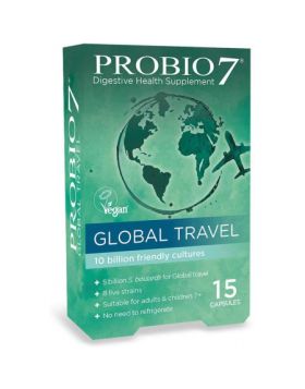 Probio7 Global Travel Digestive Health Supplement - 15 Capsules