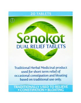 Senokot Senna Laxative Dual Relief 20 Tablets