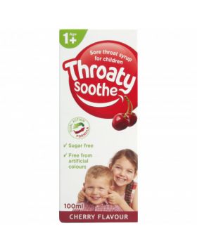 Throaty Soothe Sore Throat Syrup Cherry – 100ml