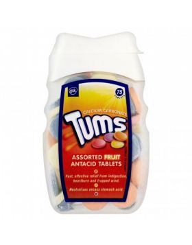 Tums Assorted Fruit Antacid - 75 Tablets
