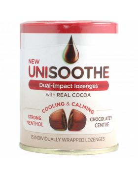 Unisoothe Dual Impact Sore Throat Lozenges 15