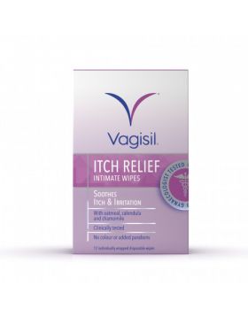 Vagisil Itch Relief Intimate Pack of 12 Wipes