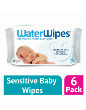 WaterWipes Sensitive Baby Wipes 60 Pack - (Case Of 6)